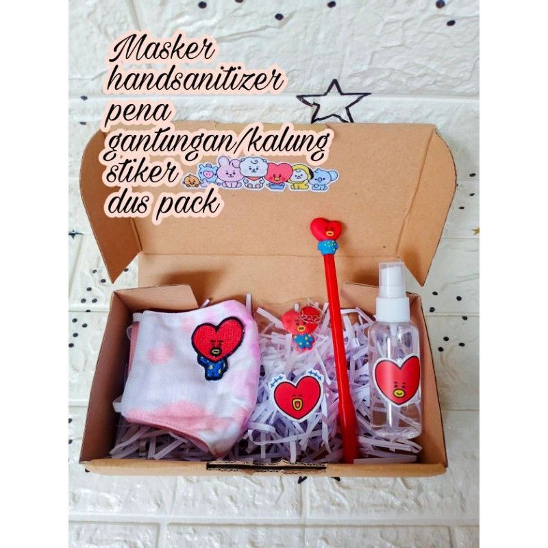 GIFT BOX masker Tie Dye BT21 BTS