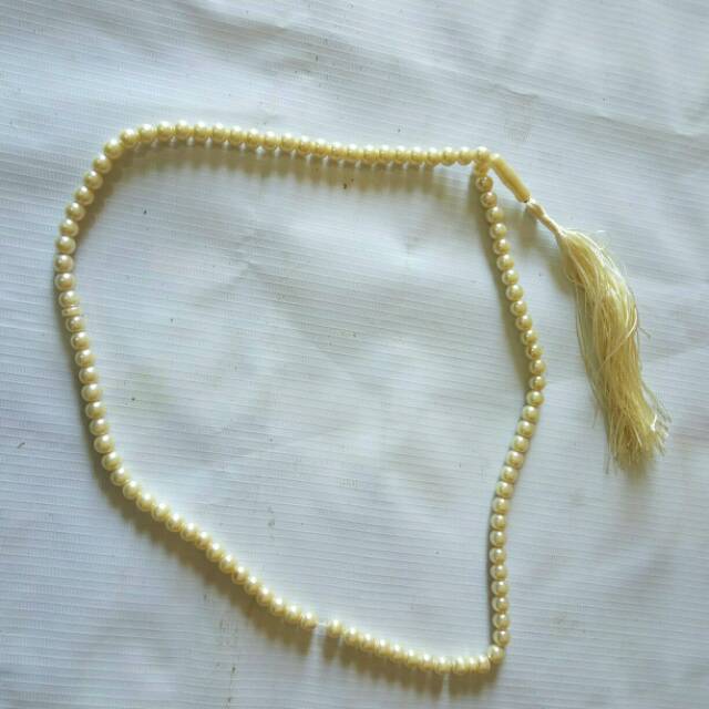 Kalung tasbih warna mutiara