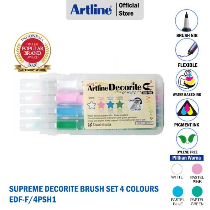 

[[COD]] SPIDOL ARTLINE DECORITE BRUSH PASTEL COLOURS SET EDF-F/4PSH1 NEW Kode 351