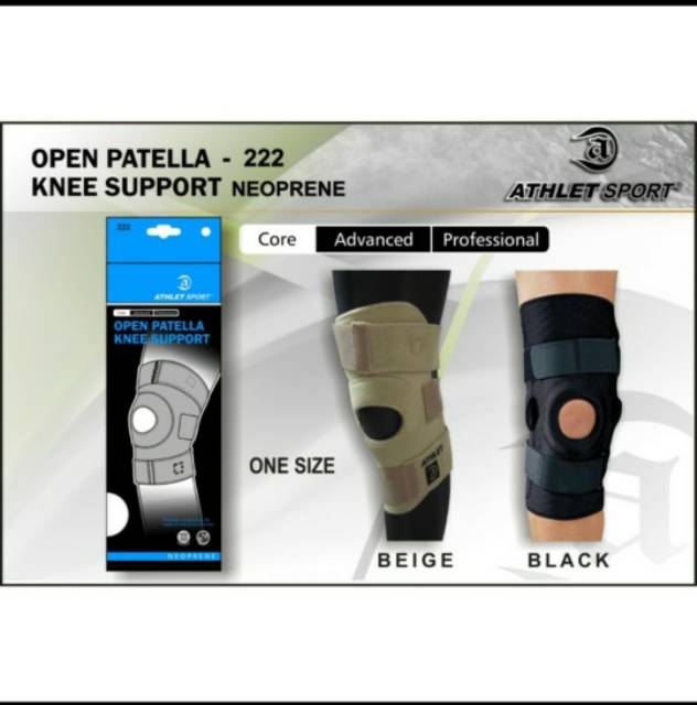 Knee support  / deker lutut  open patella