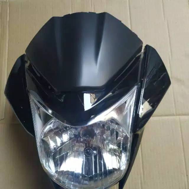 COVER BODY batok lampu MEGA PRO NEW/MEGA PRO BANTENG, HITAM TERLARIS