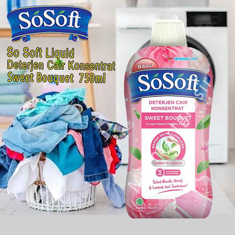 Deterjen Cair Konsentrat *So Soft Liquid * Sweet Bouquet * 700ml