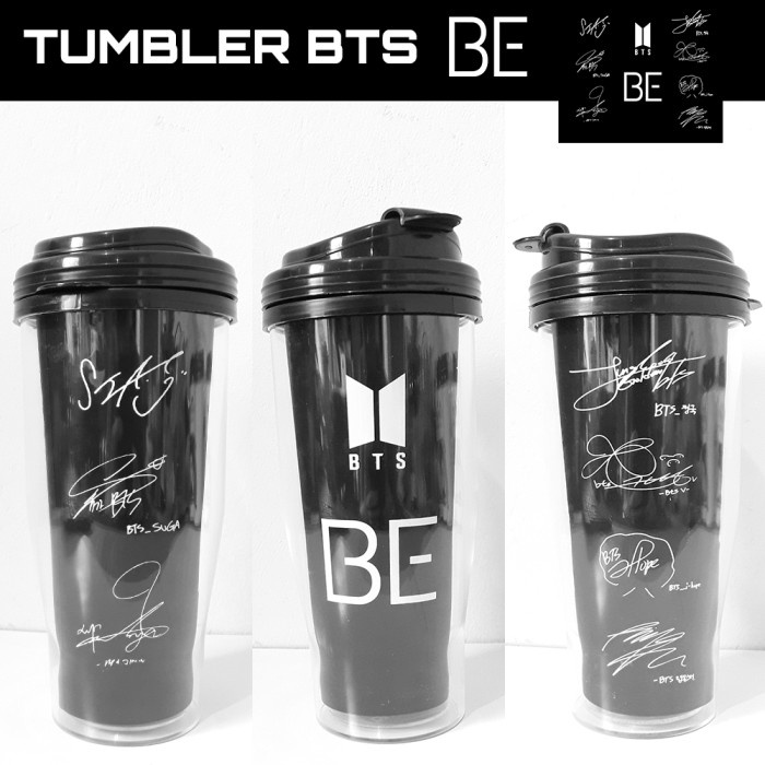 NEW TUMBLER KPOP BTS BE JUNGKOOK - SUGA - V - JIN - JIMIN - J-HOPE - RM - LOGO