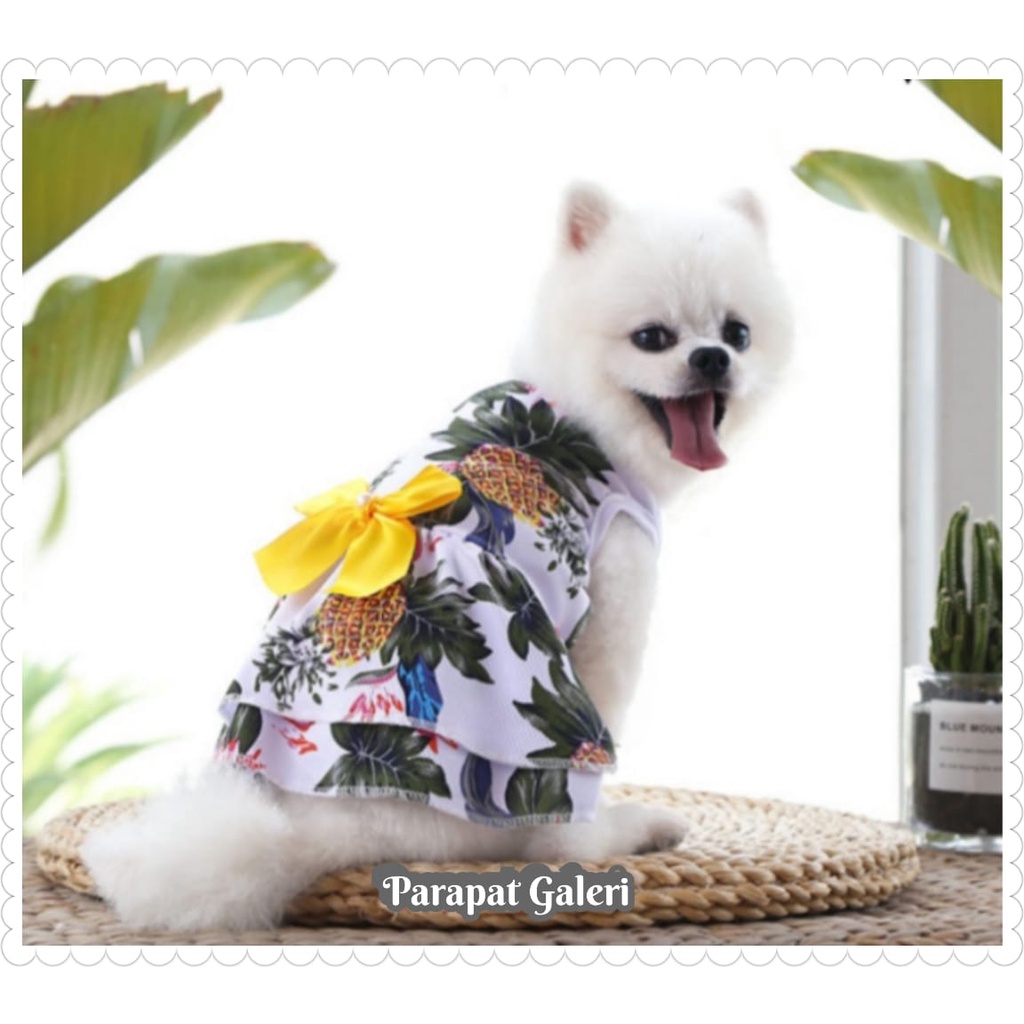 Sunnyheart Baju Anjing - Dress Kucing - Gaun Hewan Peliharaan Bahan Breathable kwalitas Import