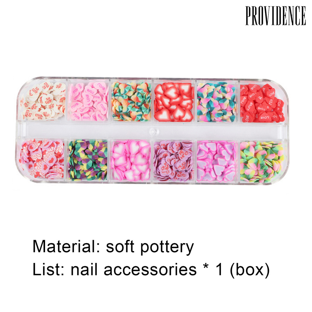 Providence Stiker Kuku 12 Sekat Untuk Nail Art / Manicure Diy