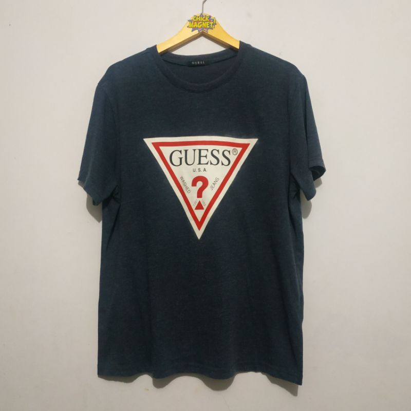 Kaos Pria Guess Triangle Original