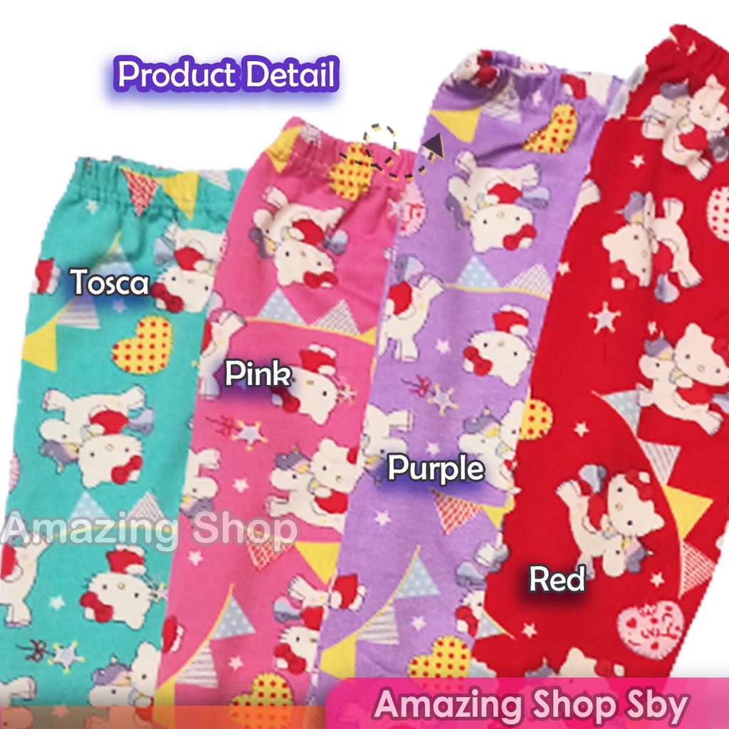 Legging Anak Perempuan Cewek Motif Hello Kitty Usia 2-8 Tahun Amazing Shop SBY