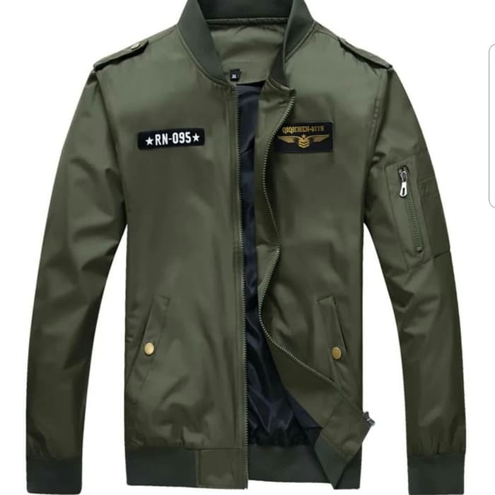 JAKET BOMBER ARMY OLD GREEN Slayershop