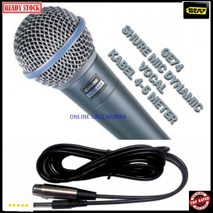 G86 shure mic kabel dynamic mik cable Microphone full besi karaoke vocal vokal audio sound system audio pengeras suara pro profesional Legendary legendaris mikrophone BISA DIGUNAKAN SEGALA JENIS AUDIO SOUND  Bahan dari besi metal  Mic tidak menggunakan ba