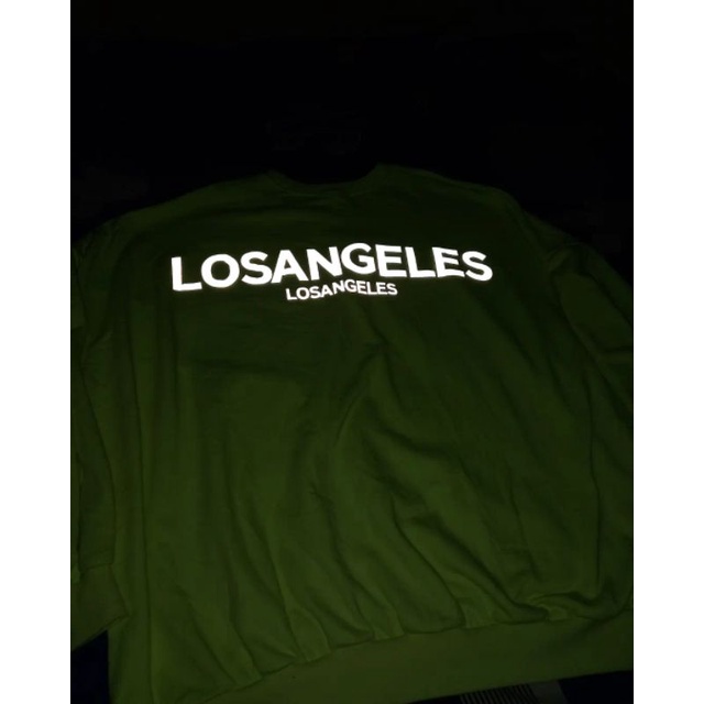 Crewneck reflektif Los Angeles