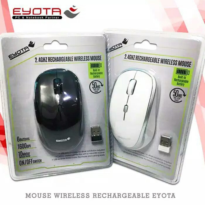 Trend-Eyota Mouse Wireless Rechargeable Hitam