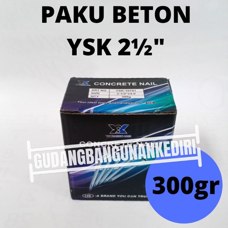 paku beton putih paku cor ysk 2 1/2&quot;