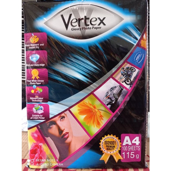 

glossy photo paper A4 115gsm vertex/kertas photo A4 115gsm vertex