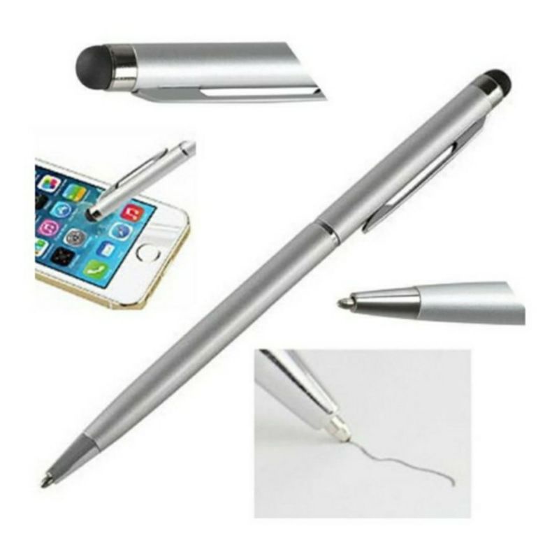 STYLUS PEN 2IN1 UNIVERSAL MURAH / STYLUS PEN ANDROID 2IN1 DESAIN ANDROID, TABLET, IPAD