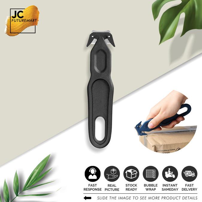 

Sale!!! Pisau Cutter Pemotong Bubble Wrap - Buka Paket - Kardus | Safety Knife Trendi