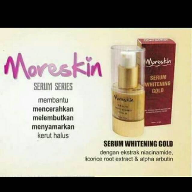 MORESKIN SERUM WHITENING GOLD NASA / SERUM GOLD NASA 15ml