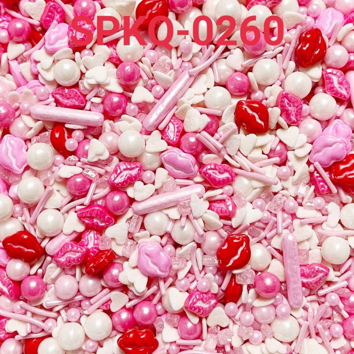 

SPKQ-0260 SPRINKLES SPRINKLE SPRINGKEL 250GR BIBIR HATI PINK VALENTINE TERMURAH