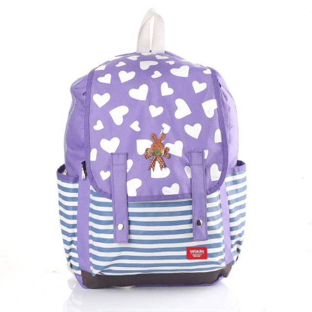 [BISA COD]TAS RANSEL SEKOLAH ANAK PEREMPUAN MODEL TERBARU/GENDONG PAUD TK SD UNGU LUCU MURAH DISKON