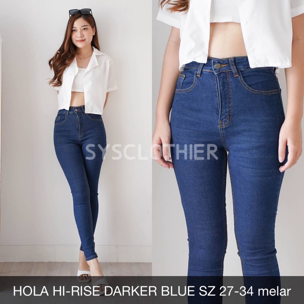 CELANA JEANS WANITA HOLA HI-RISE JEANS-SYSCLOTHIER