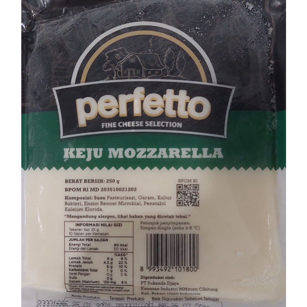 

PERFETTO KEJU MOZZARELLA 250g