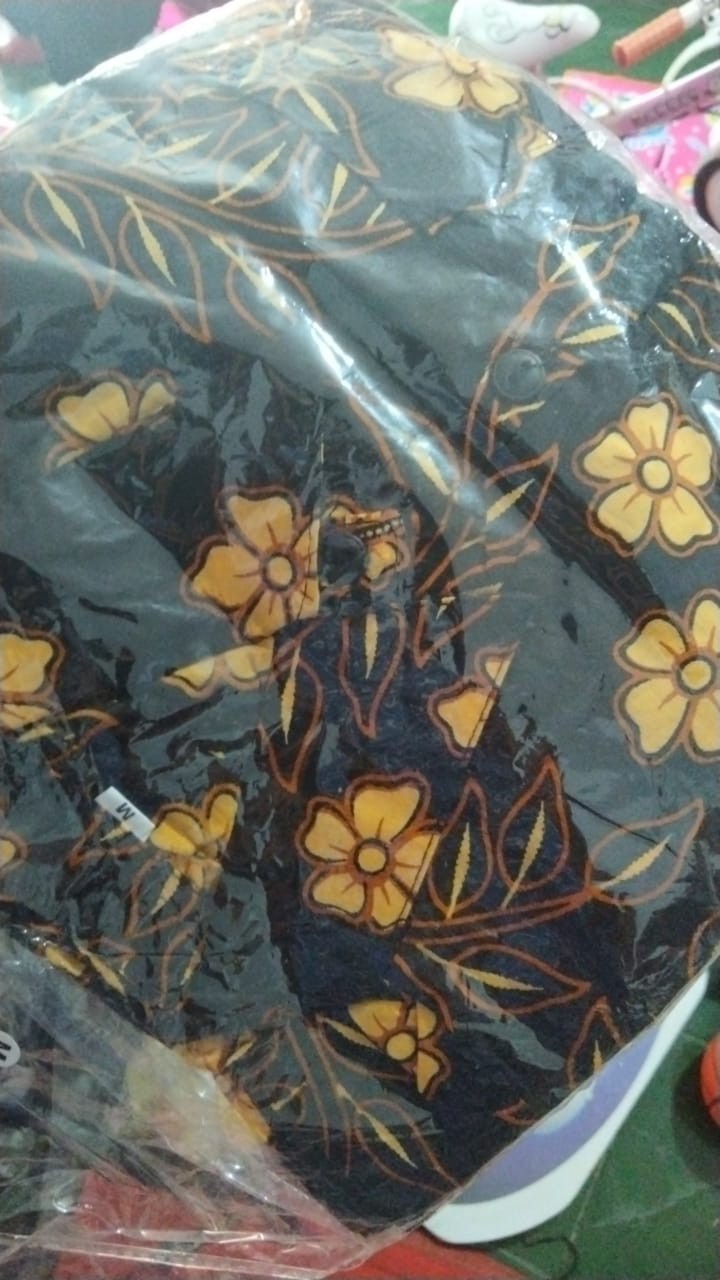 Bswart Batik Hrb026 Kenongo Hem Pendek Padi Pekalongan M L Xl Batik Pria Murah Modern Grosir