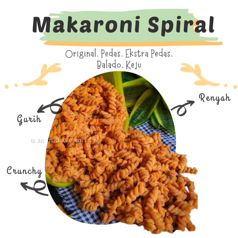 

MAKARONI SPIRAL MAKARONI URIL MAKRONI