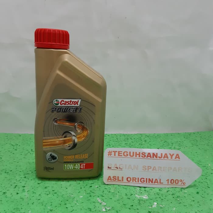Oli Castrol Power 1 One 4t 10w 40 0 8 Liter 800 Ml Shopee Indonesia