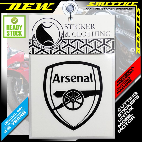 Stiker Arsenal Logo Cutting Sticker Aksesoris untuk Mobil Motor