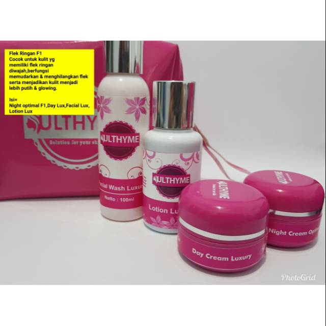 PAKET WAJAH FLEK RINGAN F1 ULTHYME