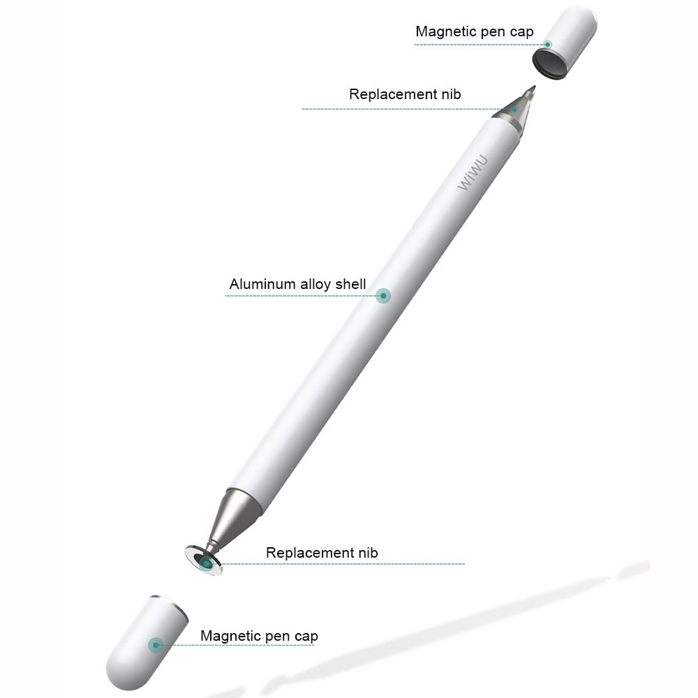 WiWU Stylus/Pen compatible for iPad iPhone Android 2 in 1 PENCIL ONE