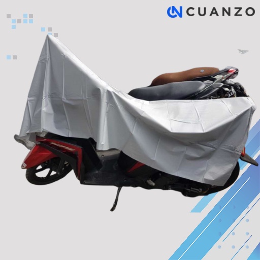 Sarung Penutup Cover Motor Bahan Polietilene / Cover Sarung Jas Penutup Tutup Pelindung Selimut Kelambu Bodi Body Motor Beat Nmax Vario Scoopy Rx King Vixion  Cbr Pcx Klx Aerox Ninja Supra Mio Satria Sport Supra Anti Air Waterproof / Sarung Montor Murah