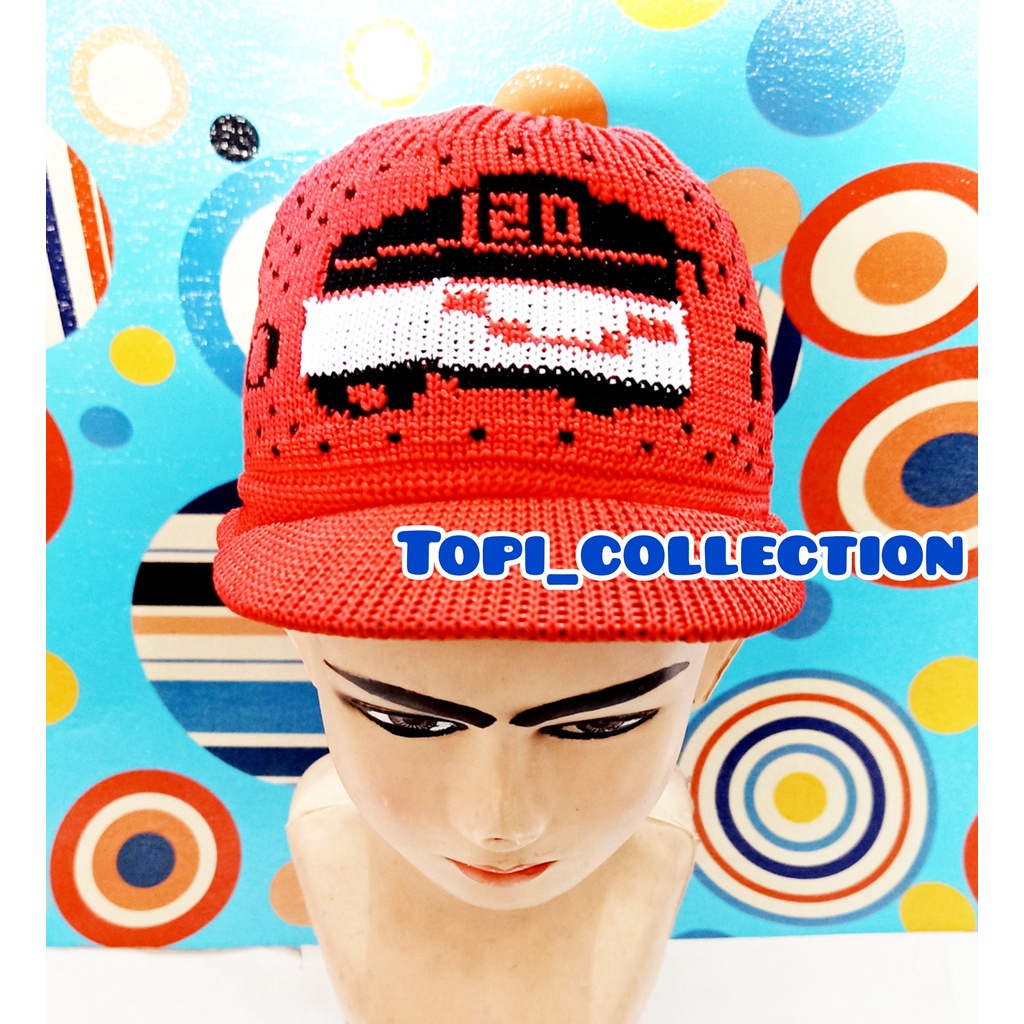 Topi Ped Anak Motif BUS Tayo / Topi Tayo Anak Cowok
