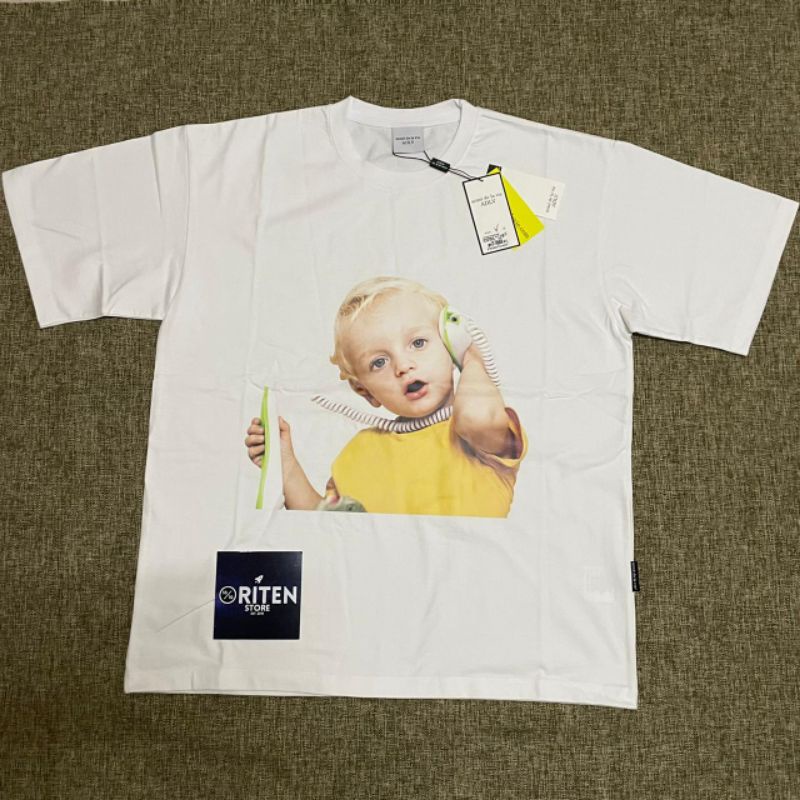 ADLV Baby Face Telephone Baby Tee White Original