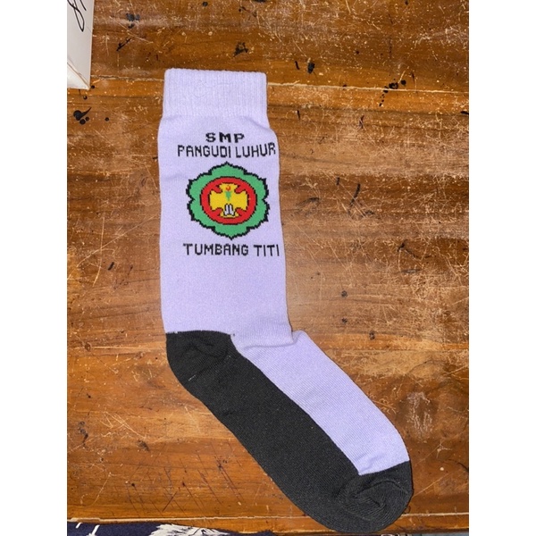kaos kaki logo/identitas custom Sablon, Bordir, Rajut TK,SD,SMP,SMA