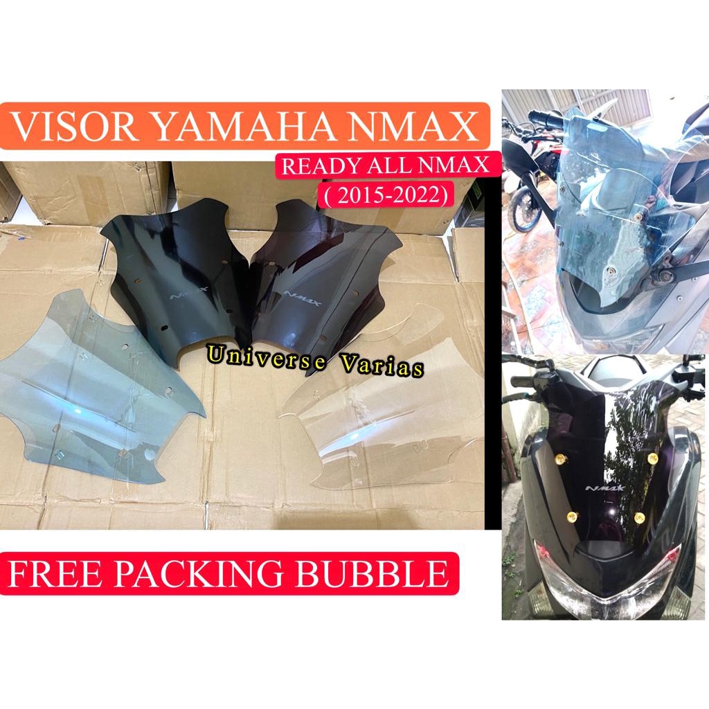 VISOR YAMAHA ALL NMAX NEW OLD MODEL OCITO WINDSHIELD NMAX 155 BARU KACA ANGIN DEPAN NMAX 155 LAMA YA