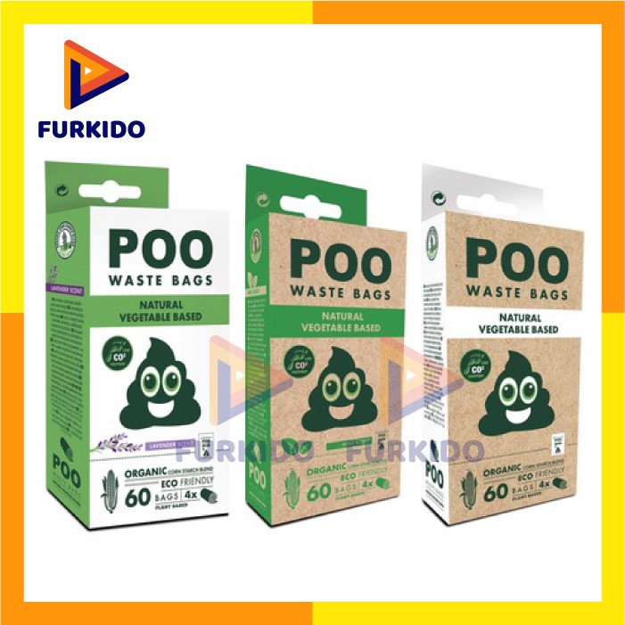 M-pets Poo Dog Waste Bags 60 Pcs All Scents / Kantong Sampah Pup Anjing