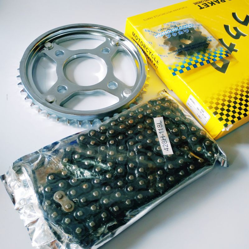 Gear set fukukawa sonic150 428/118L-42/14T