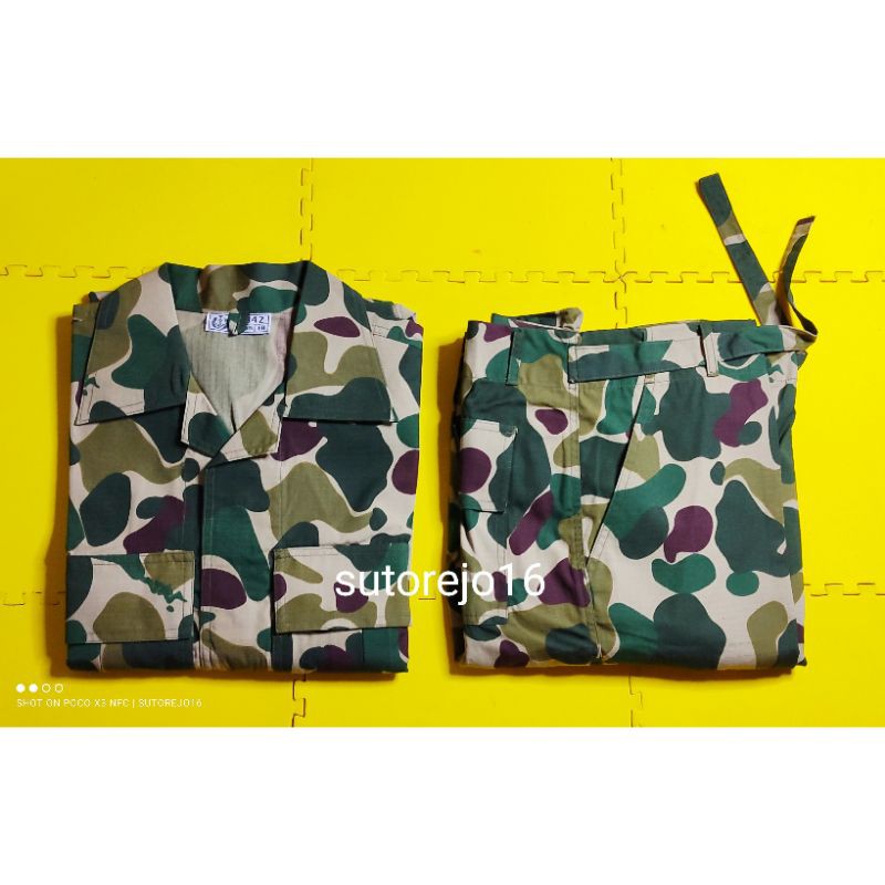 baju seragam setelan pdl pakaian dinas lapangan tni al marinir kko asli