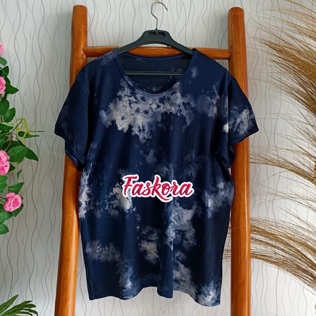 Kaos Wanita Jumbo Lengan Pendek Jersey / Kaos Tie dye Wanita Jumbo / Kaos Jersey Wanita Murah