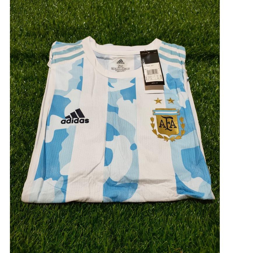 Dijamin Miring harga.. PLAYER ISSUE JERSEY ARGENTINA HOME HEAT DRY 2021/2022 GRADE ORI