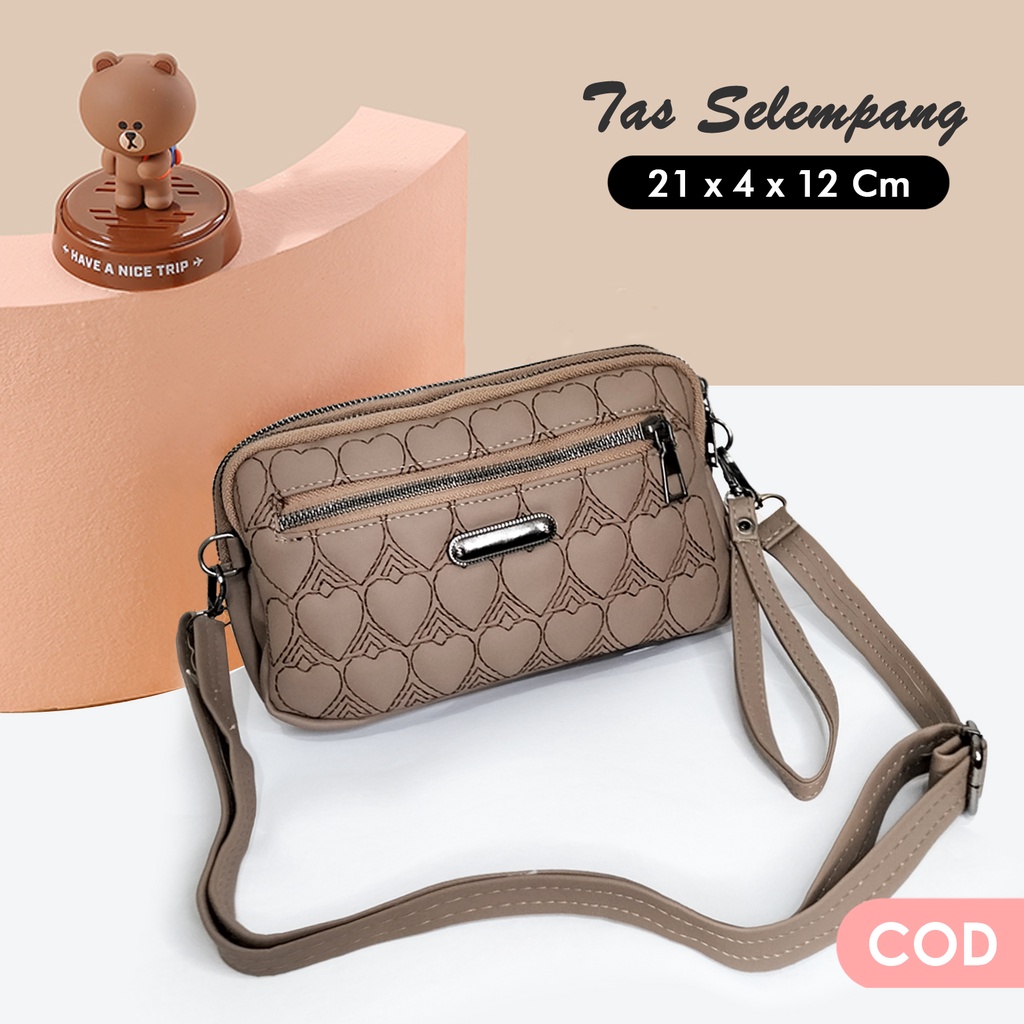 Tas selempang wanita sling bag mini tas korea kecil tas wanita kulit sintetis mini bag