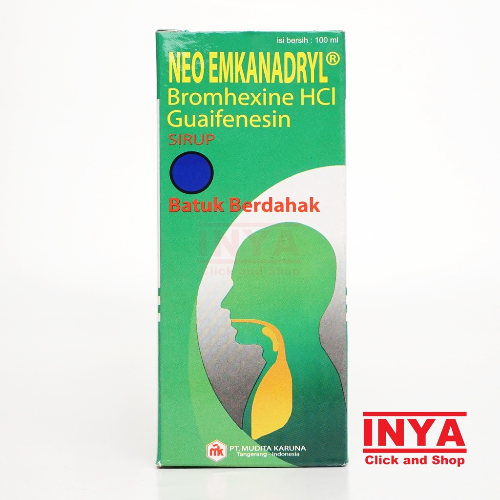 NEO EMKANADRYL SIRUP BATUK BEDAHAK 100ml - Obat Batuk