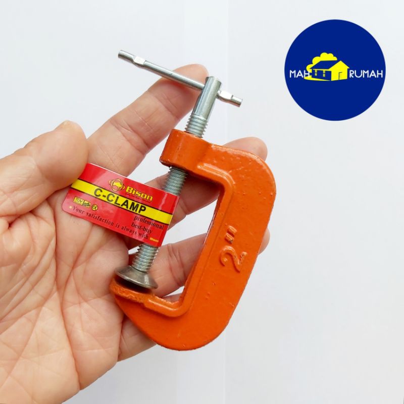 Clamp CATOK C LIGHT DUTY Klem Clem Jepit Kayu - BISON 2&quot; 2inch 2in