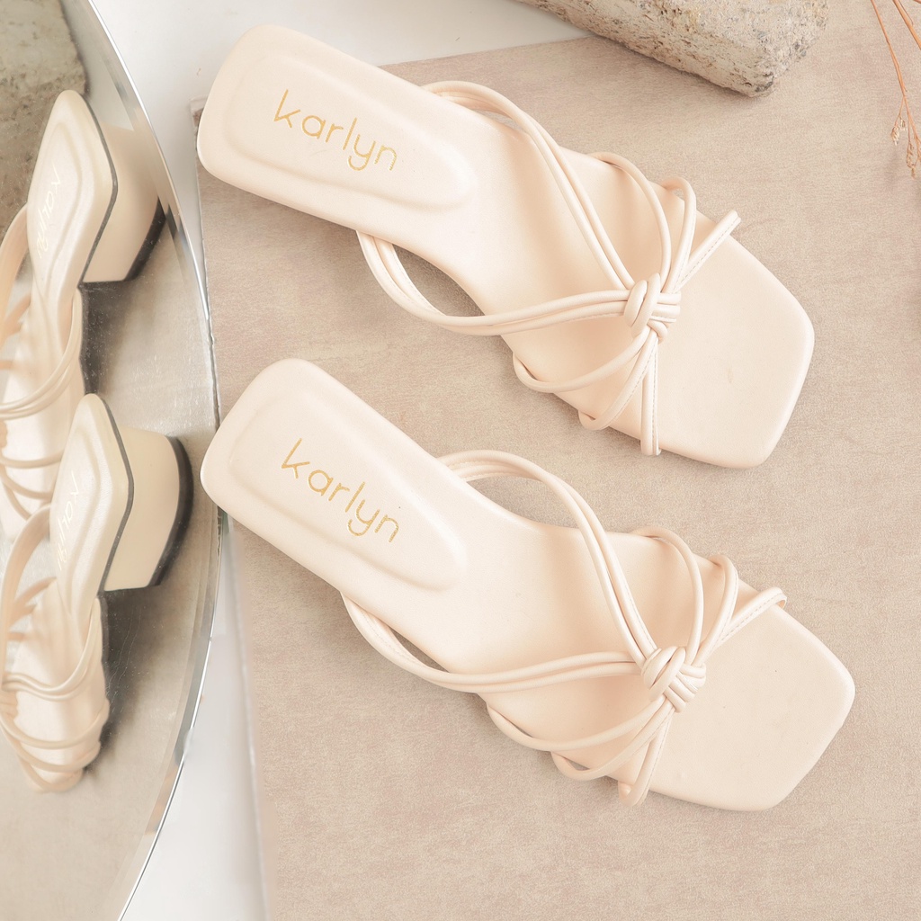 Karlyn Megan Sandal Heels wanita 3cm