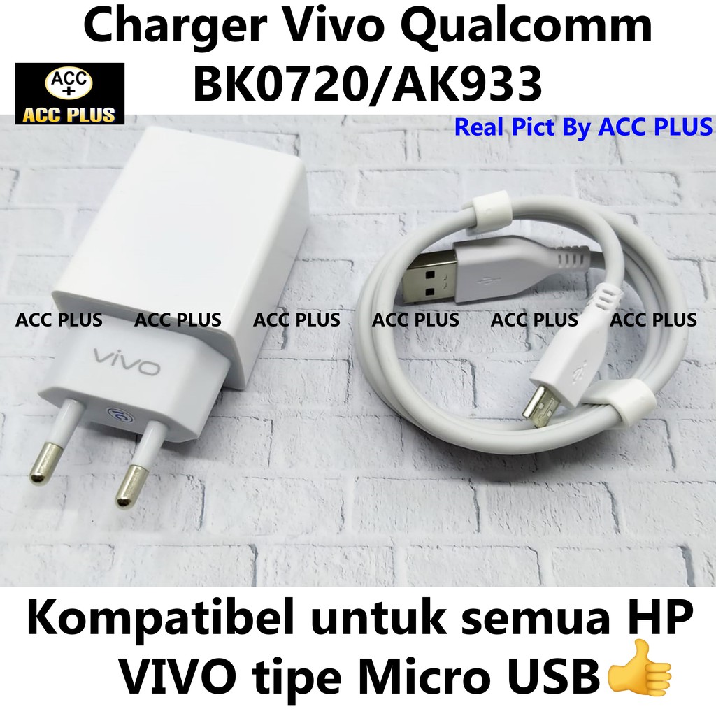 Charger Vivo V5 V11 V9 V10 V7 Y91 Y81 Qualcomm 3.0 Quick Charge Micro USB