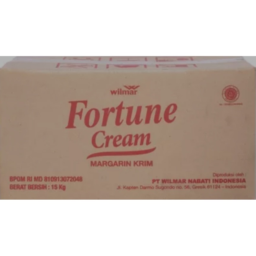 

Margarine Cream Fortune Margarin Krim Wilmar ORI 15 kg MURAH HALAL MUI