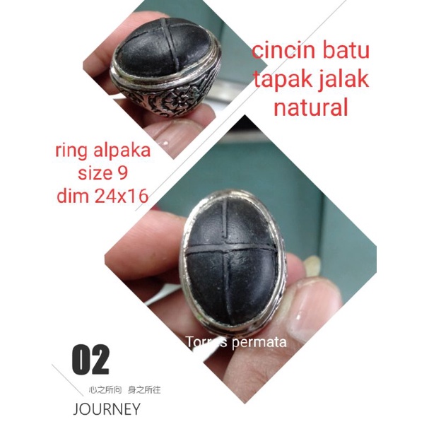 cincin batu akik tapak jalak natural top 07