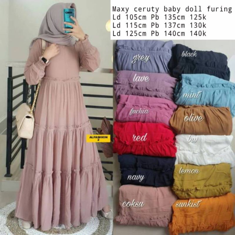 Cuci gudang akisa Maxy dress READY STOCK