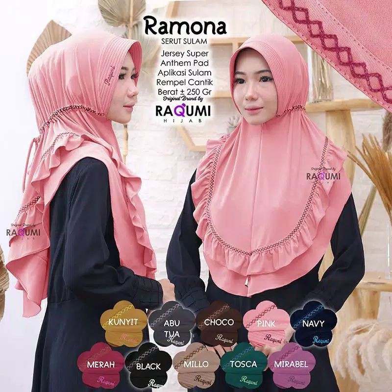 HIJAB INSTAN RAMONA SERUT SULAM ORI AHFILL COLLECTION