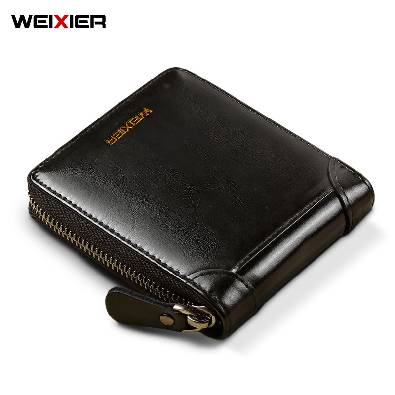 WEIXIER W98 Dompet Lipat Pria Bifold Pendek Kulit Premium WK-SBY